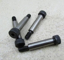 QTY (4)  1/4" x 1" Socket Shoulder Bolt Screw 10-24 Thread x 1-3/8" Length Steel