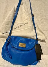 NWT Marc by Marc Jacobs Electric Blue Pebbled Leather Crossbody, duster Included