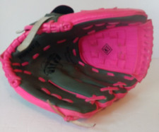 Franklin Youth Tee Ball Baseball Glove 10 1/2" Gray Pink Fits Left hand 22700