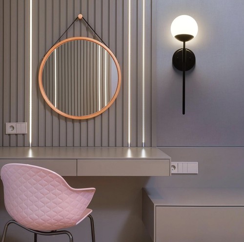 Modern Wall Sconce Set Of 2, Matte Black Wall lights for Bedroom,Living Room - Picture 4 of 10