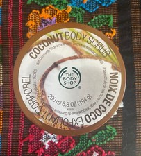 THE BODY SHOP COCONUT BODY SCRUB, 6.8 OZ, ORIGINAL CREAM FORMULA, RARE, UNOPENED