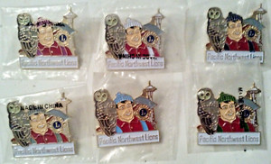 Lions Club Pins - LUMBERJACKS from the Pacific Northwest Lions 