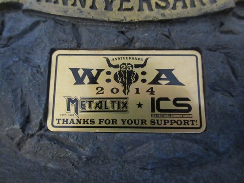 WACKEN Open Air Festival 2014 Display Ehrung Support 25 Jahre - Bild 5 von 5