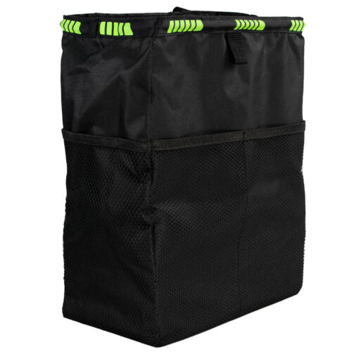 Car Trash Bag Litter Can Garbage Bin Seat Organizer Storage Box For Van Truck - Foto 8 di 8