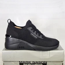 Size 8.5 - SKECHERS x Mark Nason A Wedge Haydee - Black - Womens