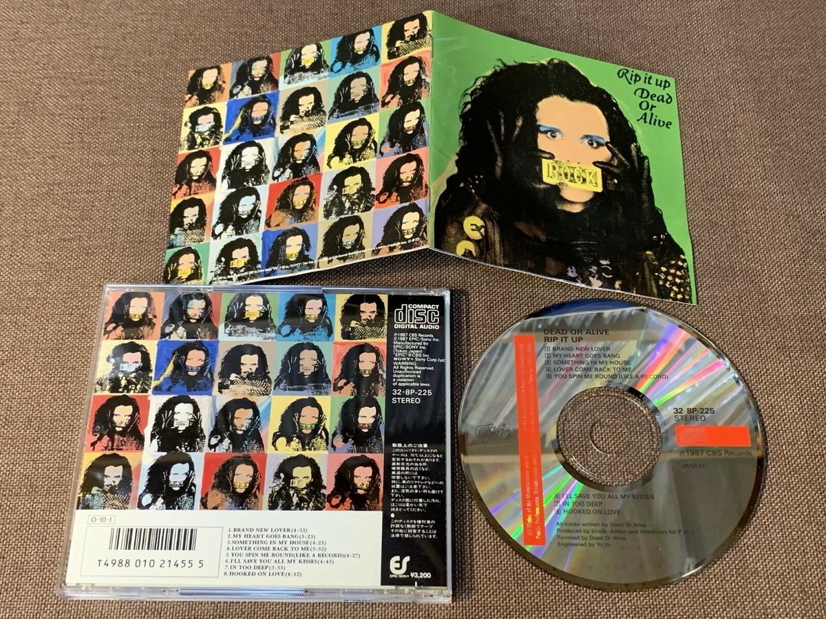 DEAD OR ALIVE Rip It Up JAPAN CD 32.8P-225 PS BOOKLET-water