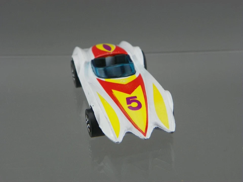 Vintage 1976 Hot Wheels Diecast 1/64 BW Second Wind Speed Racer Mach 5 Car HK VG - Image 3 of 4