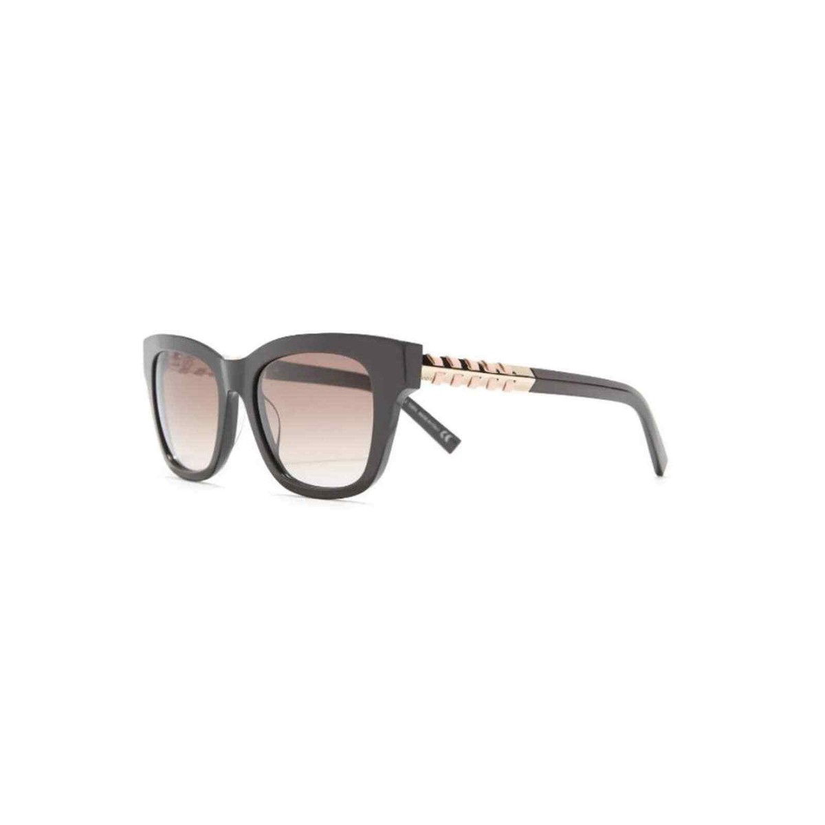 Todii TOD'S TODS 200 53mm Square Sunglasses - Brown with Gold and Light