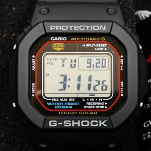 CASIO G-SHOCK GW-M5610U-1JF Black Red Waterproof Solar Men's Watch New in Box