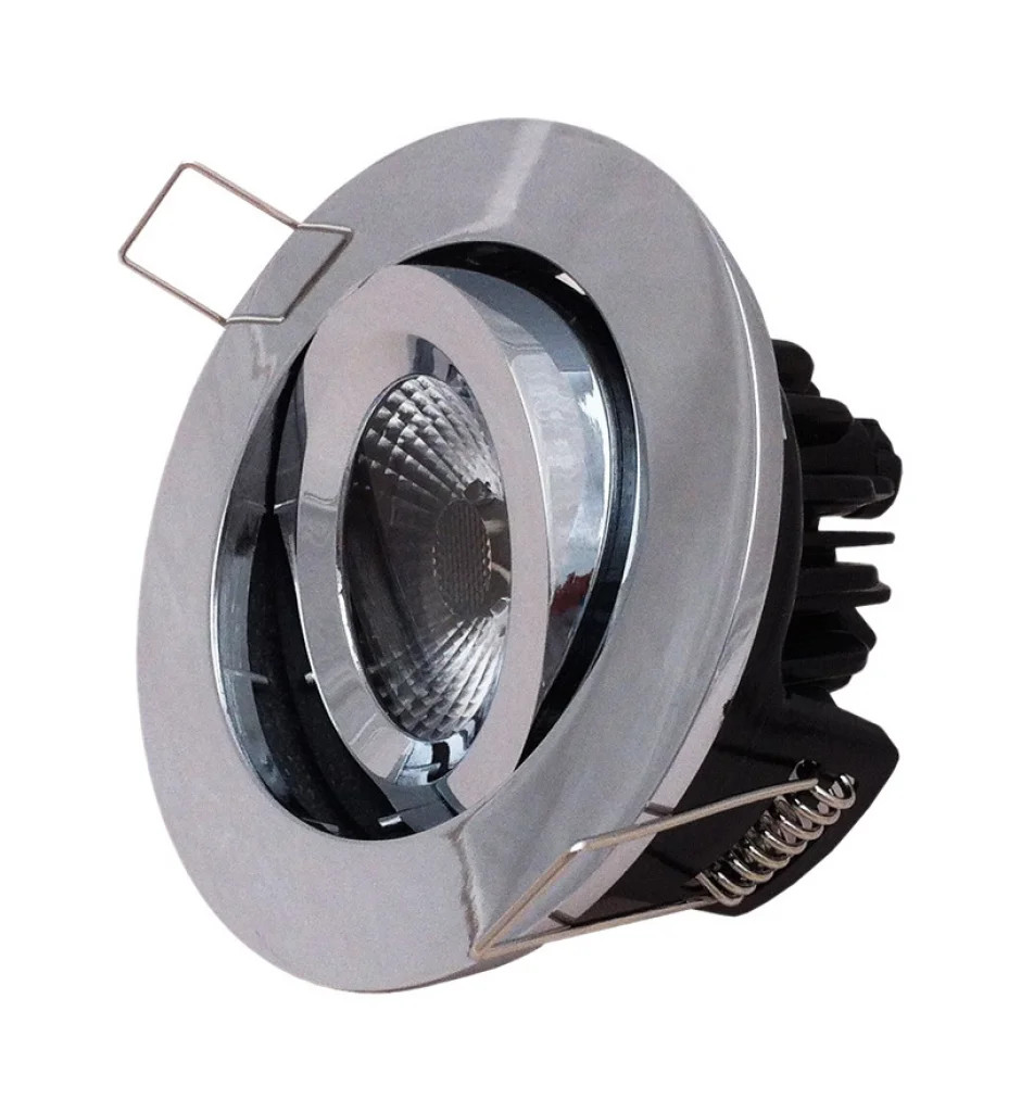 Downlight Silver Elan Dimmable LED Tilt IP20 Chrome Cool White ELAN-T-4K-CH