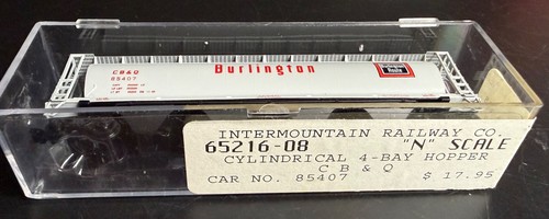 Tolva cubierta Intermountain Burlington escala N #85407 con microtrenes como nueva | Zustand: New