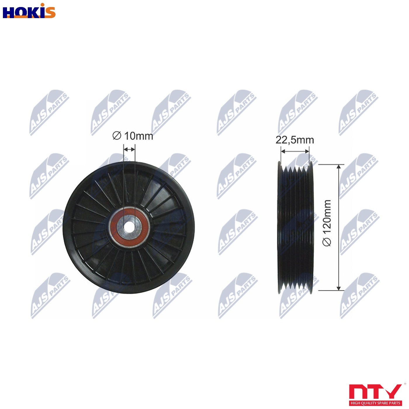 V-belt pulley RNK-RE-017 NTY for OPEL RENAULT NISSAN - Image 7