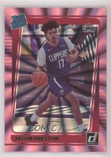 2021-22 Panini Donruss Rated Rookie Holo Pink Laser Jason Preston #210 mp7