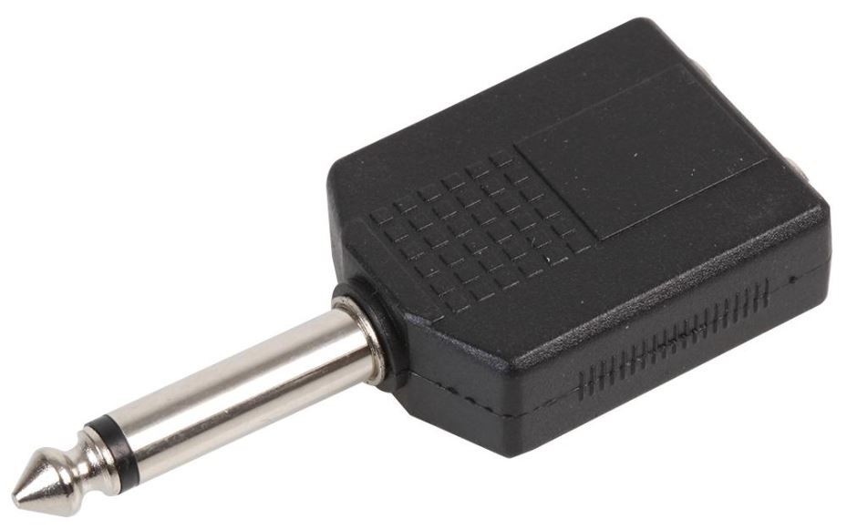 PRO SIGNAL - 6.35mm Jack Adaptor Splitter, 2x Mono To Mono