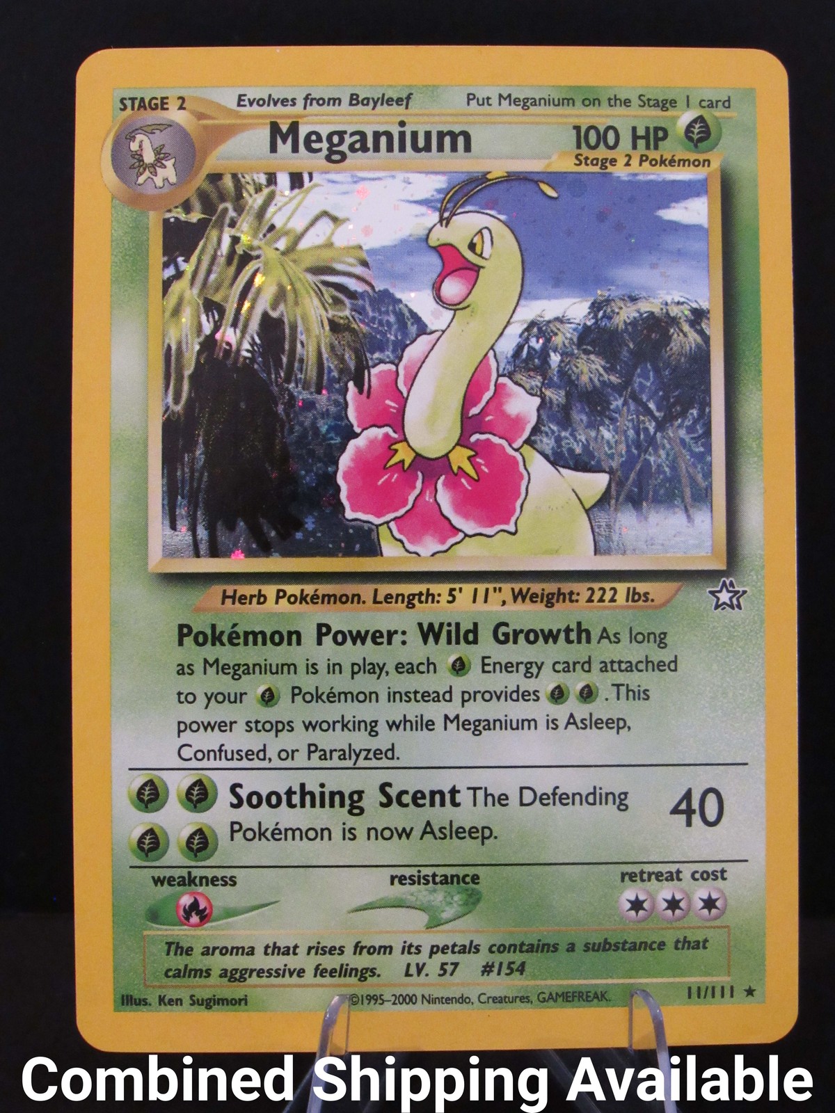 Meganium (11) 011/111 Neo Genesis NM English 9455