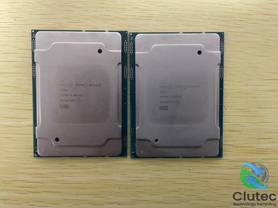 LOT OF 2 - Intel SRFBP Xeon Bronze 3204 1.9Ghz 6-Core Socket 3647 CPU Processor