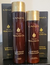 Lanza Keratin Healing Oil Lustrous Shampoo 10.1 fl oz  Conditioner 8.5 fl oz