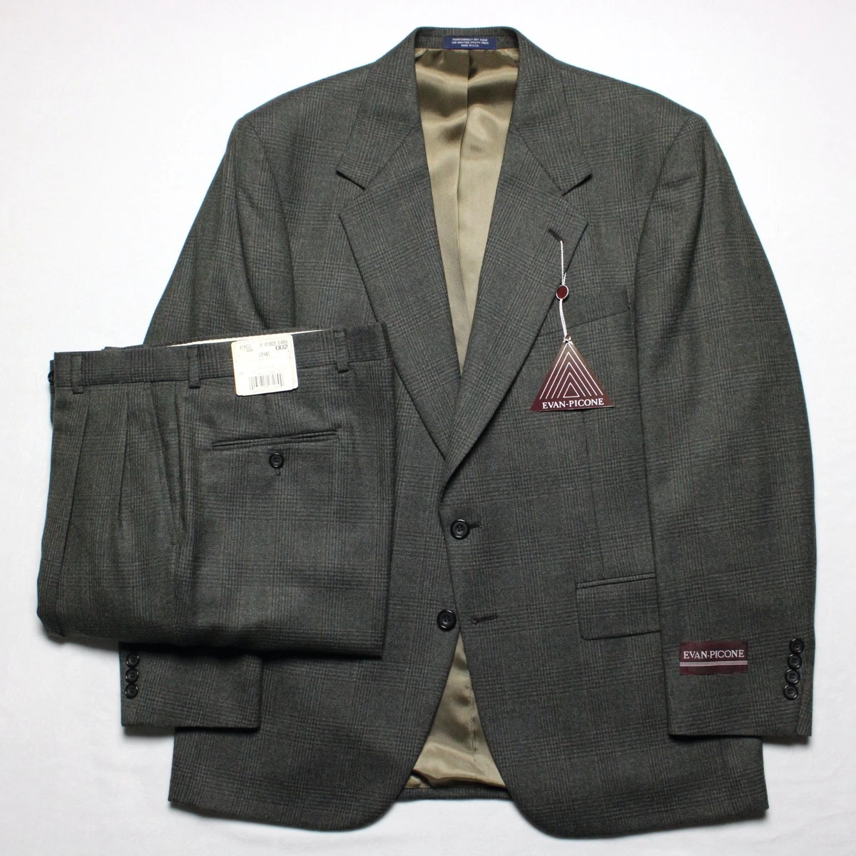 GRIS - Gilet de costume rétro à carreaux pour hommes, gilet à revers en GRIS - Gilet de costume rétro à carreaux pour hommes, gilet à revers en