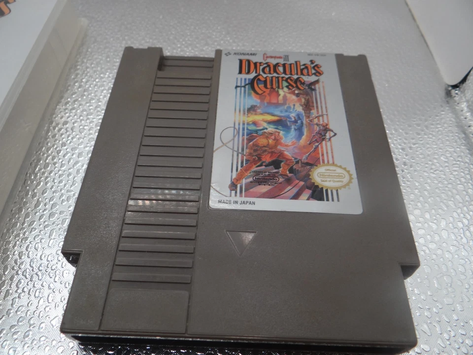 Castlevania III: Dracula's Curse ( NES) Authentic ART IN HARD COVER AND CART - Image 4 of 4