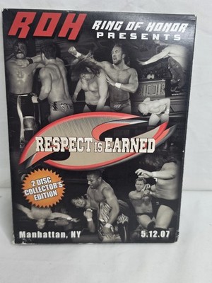 ROH Respect is Earned Double 2 Disc Version Ring of Honor AEW Case Cracked. 