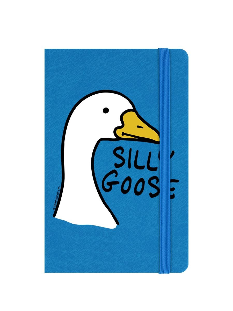 Silly Goose  Blue A6 Hard Cover Notebook