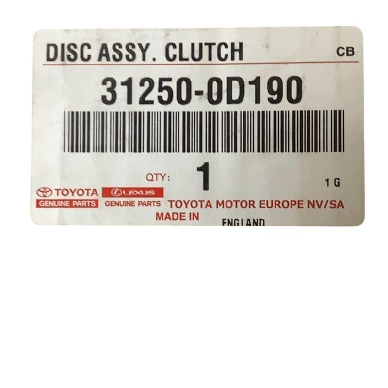 Kit embrayage TOYOTA Yaris 312500D190 haute résistance contre le patinage