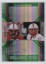 2007 Donruss Elite College Ties Green 689/800 Ahman Green Zac Taylor #CT-10 we5