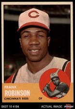1963 Topps #400 Frank Robinson Reds HOF  3 - VG