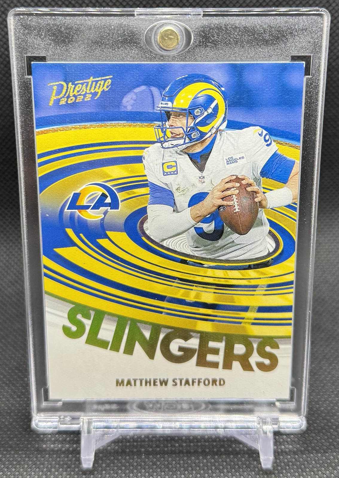 2022 Prestige Matthew Stafford #SL-2 Slingers Case Hit SSP Los Angeles Rams