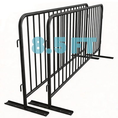 #ad #ad 8.5ft Heavy Duty Interlocking Steel Safety Barriers Barricade Fence Guard 2 Pack $278.10