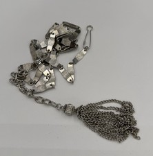 Vintage Silvertone Link 36 Lariat Or Belt With Tassel
