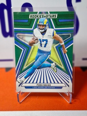NFL Panini Trading Cards Puca Nacua 2024 GREEN Rookies&Stars #58, Rams