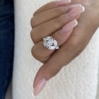 2.8ct Marquise Fashion Ring White Gold 14K Labcreated Diamond F/VS — photo 5