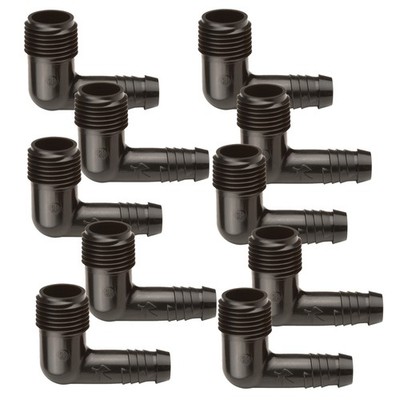 10x Rain Bird Winkel 90° für Regner-Anschluss 3/4 o. 1/2  Zoll AG - Typ SPX Flex