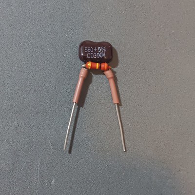 TREBLE BLEED ''DIMARZIO BOLO '' 560pF Cornell SilverMica cap 300K Red Baron MF res