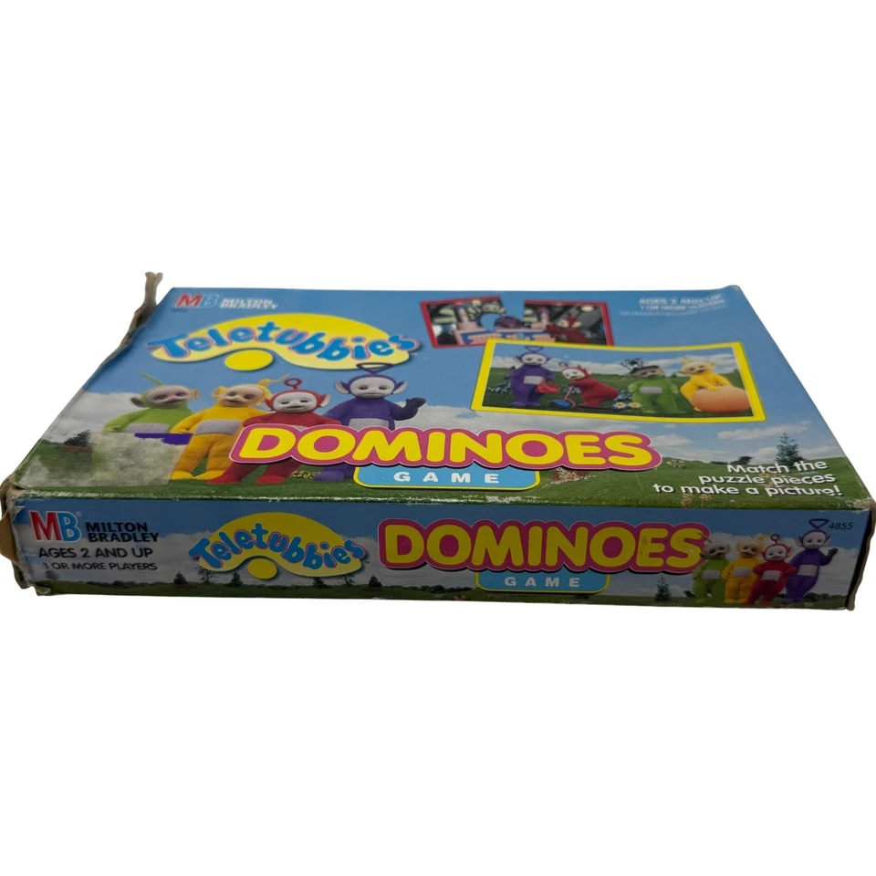 Teletubbies Dominoes Game Milton Bradley Matching Puzzle Vintage 1998 Complete - Image 3 of 4
