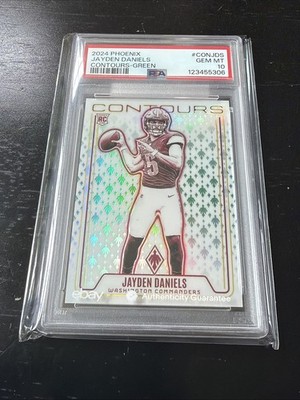 2024 Phoenix Contours Jayden Daniels Green PSA 10 GEM MINT RC ROOKIE #CONJDS