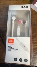 JBL T210 Signature Sound Pure Bass Headphones with Microphone - white