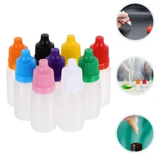 50pcs Eye Liquid Empty Dropper Bottles Translucent Squeezable Dropper Bottle