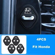 4pcs Door Lock Latches Cover Fit For Honda Door Guard Lock Accessories Black 4pcs Door Lock Latches Cover Fit For Honda Door Guard Lock Accessories Black