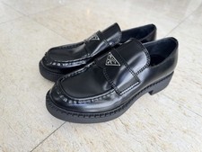 Prada Chocolate Brushed Leather Loafers Women  s 36 EU / 6 US