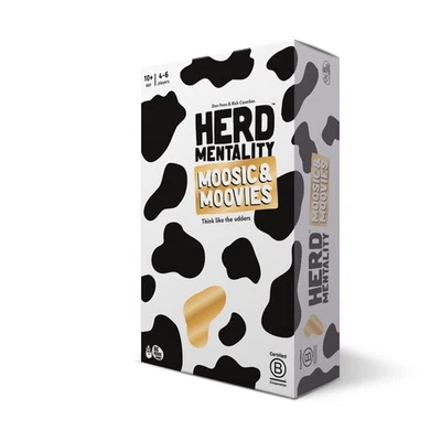 BIG POTATO GAMES Herd Mentality Moosic & Moovies Party Quiz Question Family Card Game 4-6plyr 10+