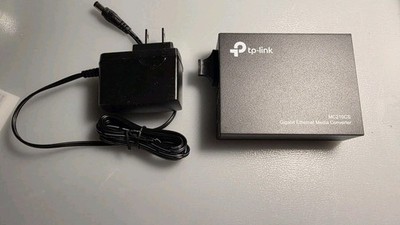 TP-LINK Omada MC210CS Gigabit Media Converter + Power Adapter 