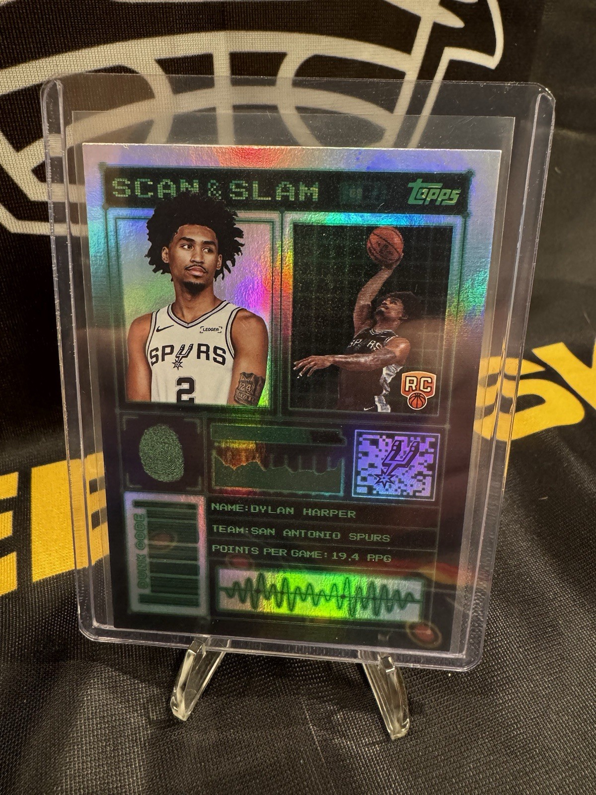 2025-26 Topps Scan and Slam Rookie Dylan Harper #SS-27 San Antonio Spurs