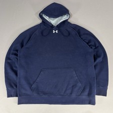 Under Armour Men's Rival Fleece Hoodie Midnight Navy Large