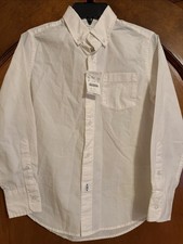 NWT J. Crew Crewcuts Boys Long Sleeve Oxford Shirt White, Size 8