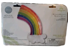 Half Rainbow Balloon Cloud Foil/Latex Kit  31”x 45.5”-Helium Or Air Filled