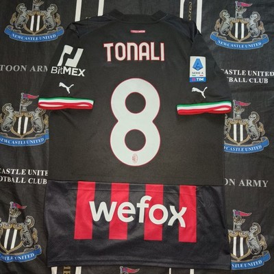 AC Milan Home Football Shirt Jersey 2022 2023 Puma Sandro Tonali Size M