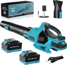 Leaf Blower Cordless 21V, Battery Leaf Blower with 2 x 4.0Ah Batteries and Charg