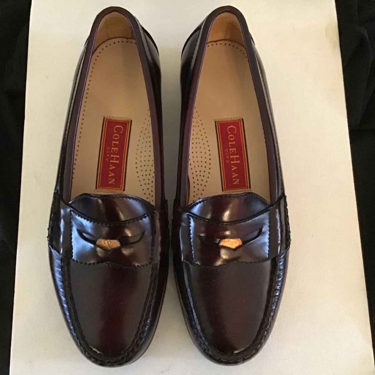 Cole Haan Leather Dress Shoes Split Toe Tie Loafer Size 13 Cognac Brown $325 Cole Haan Loafers Men - Etsy main image 2